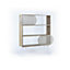 Illia Bookcase No1 - Oak & White