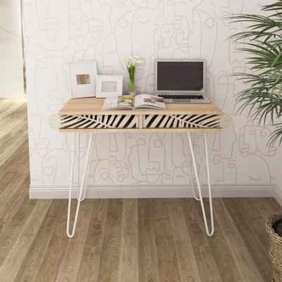 White metal deals computer desk