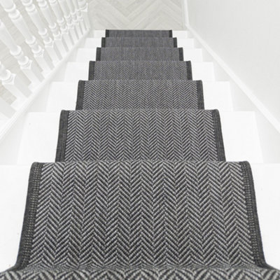 Illusion Stair Runner - Reversible, Durable & Hardwearing Carpet for ...