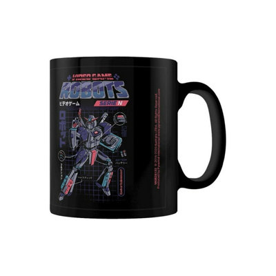 Ilustrata Video Game Robots Serie N Mug Black/Blue (One Size)