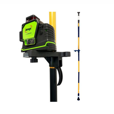 Imex 320105 Laser Level Support Pole Spring Loaded 3.2M Telescopic 012 ...