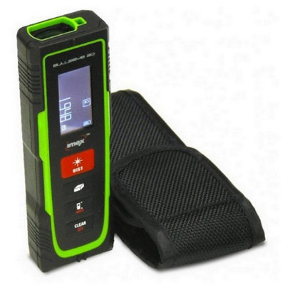 Imex BE30 Bullseye 30 Laser Distance Measurer 30m Cubic Measurement IOBE30 +Case