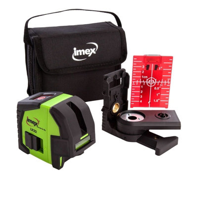 Imex LX22 Cross Line Laser Level Self Leveling Plum Spot Laser + Bracket + Bag