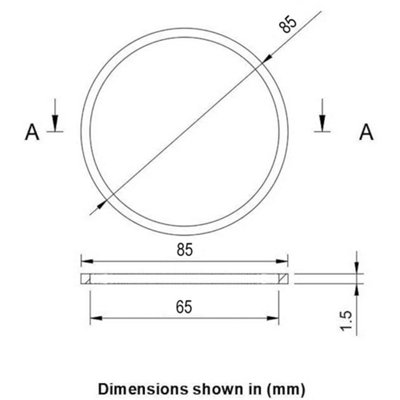 Immersion Heater Washers Fibre 2 1/4" - 2 pack