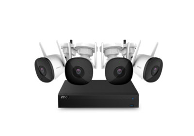 IMOU Wireless Security Camera System, 1080P/2MP, Outdoor Smart Wi-Fi Plug-In Security Cameras, B/W Night Vision