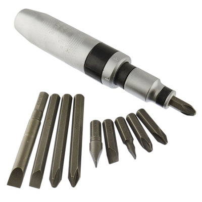 Impact socket screw driver adaptor bit set heavy duty 1 2in