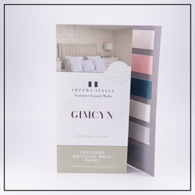 Impera Italia Gimcyn Colour Chart with 18 Hand Applied Paint Swatches Made Using Genuine Paint. Includes Application Guidance.