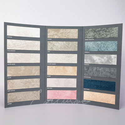 Impera Italia Gimcyn Colour Chart with 18 Hand Applied Paint Swatches Made Using Genuine Paint. Includes Application Guidance.