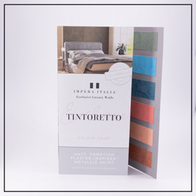 Impera Italia Tintoretto Colour Chart - Featuring Hand Applied Samples of the Main 18 Colours In the Range.