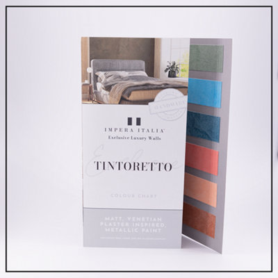 Impera Italia Tintoretto Colour Chart - Featuring Hand Applied Samples of the Main 18 Colours.