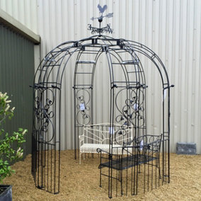 Imperial 6 Sided Trad & Panels Bare Metal/Ready to Rust - Steel - L243.8 x W243.8 x H259.1 cm
