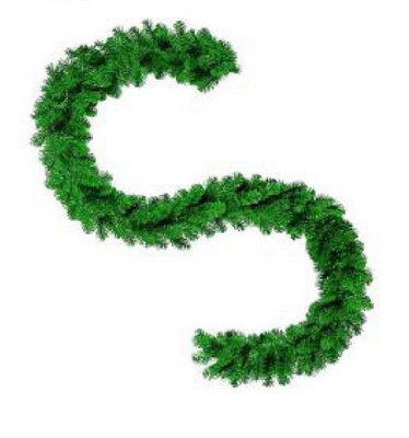 Imperial Pine Christmas Garland - Plain Green - 270cm X 30cm