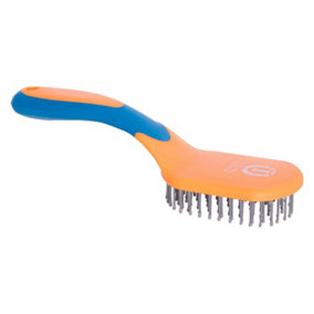 Imperial Riding IRH Boomerang Horse Mane and Tail Brush Neon Orange (One Size)