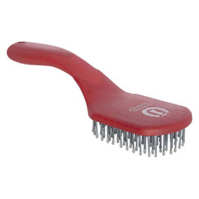 Imperial Riding IRH Boomerang Horse Mane and Tail Brush Tango Red (One Size)