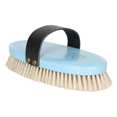 Imperial Riding Leather Strap Horse Brush Blue Breeze (One Size)