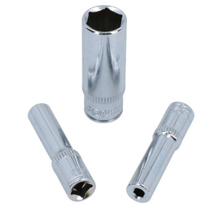 Imperial SAE / AF Double Deep Sockets 1/4" And 3/8" Drive 5/32" - 7/8" 23pc Set