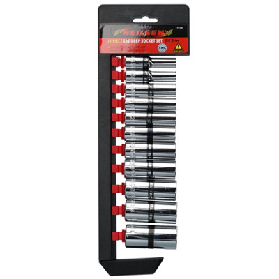 Imperial SAE AF Double Deep Sockets 5/16" 7/8" Single Hex 3/8" Drive