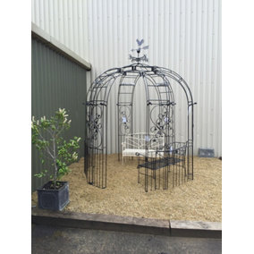 Imperial Trad - 6 Sided & Panels (Incground Spikes) Garden Feature - Solid Steel - L243.8 x W243.8 x H259.1 cm