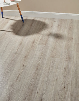 Impero 6mm - Trend Oak Grey Laminate Flooring. 2.92m² Pack Price Comparisons | Compare The Build