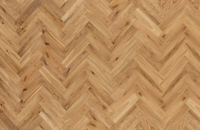 Impero Barn Oak Herringbone Engineered Wood Flooring. 0.64m² Pack