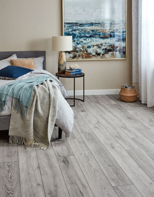 KRONOTEX Robusto Villa Timeless Oak Grey D3571 L1045 M1206 Laminate Flooring Gray