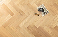 Impero Exquisite Oak Herringbone Engineered Wood Flooring. 0.64m² Pack