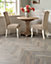 Impero Herringbone - Beach House Oak 12mm Laminate Flooring. 2.2m² Pack