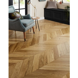 Impero Natural Oak effect Oak Real wood top layer flooring, 1.69m² Pack