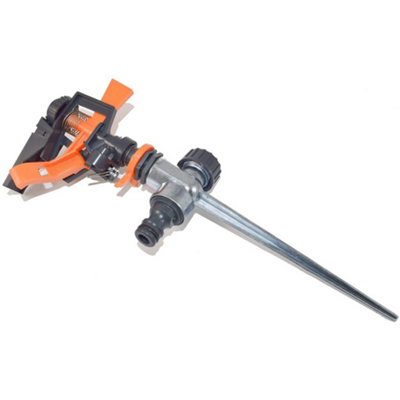 Impulse/Impact Sprinkler with Ground Spike