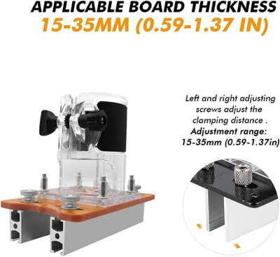 in 1 Invisible Router Bit Holder Woodworking Trimmer Base Cabinet Grooving
