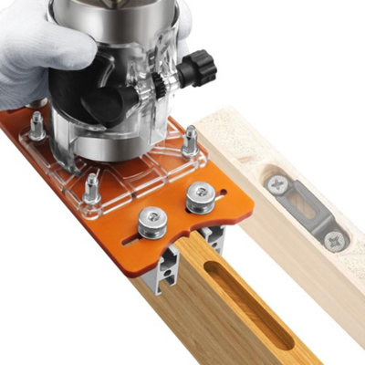 in 1 Invisible Router Bit Holder Woodworking Trimmer Base Cabinet Grooving