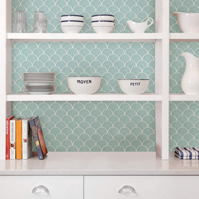 Alwayspon Peel And Stick Vinyl Backsplash Sticker Wall Tile