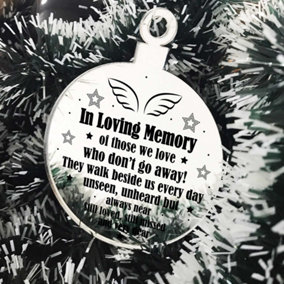 In Loving Memory Chirstmas Tree Decoration Mum Dad Nan Gift