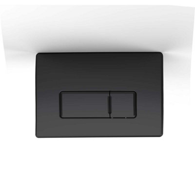 In Wall Dual Flush Cistern for Back to Wall Toilet Pans with Black Flush Plate - 4