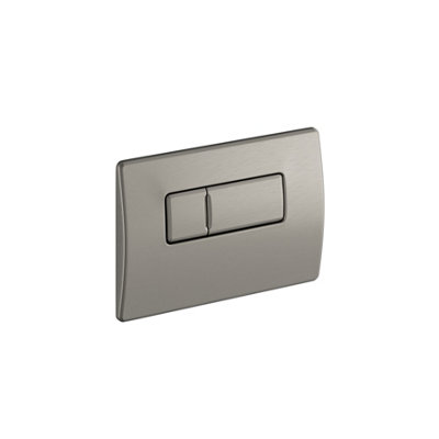 In Wall Dual Flush Cistern for Back to Wall Toilet Pans with Nickel Flush Plate - 4