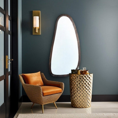 Inayat Asymmetrical Mirror - Mango Wood - L120 x W50 x H5 cm