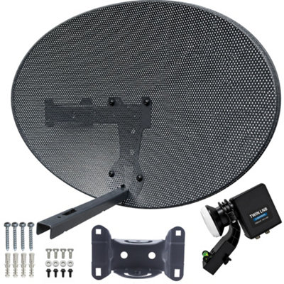 Inbrackets Satellite Dish Zone 1 Steel Elliptical Mk4 Sky Freesat Dish ...