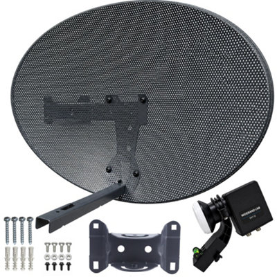 Inbrackets Satellite Dish Zone 1 Steel Elliptical Mk4 Sky Q only Dish ...
