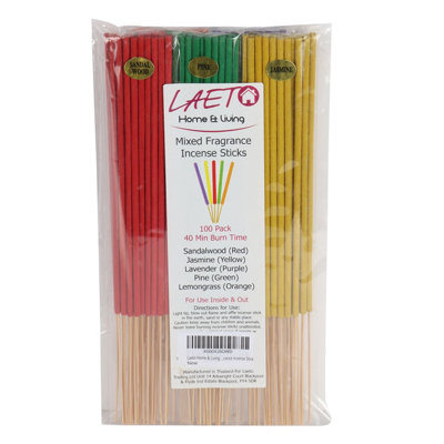 Incense Sticks Mixed Fragrance 80 Pack by Laeto Ageless Aromatherapy - FREE DELIVERY INCLUDED - 7