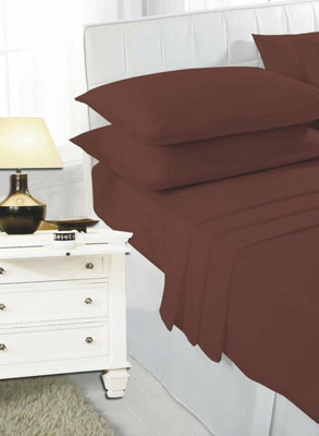 Includes Fitted Bed Sheet Polycotton Soft Easy Care Percale 25cm Deep Pocket Fitted Sheet