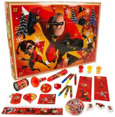 Incredibles Advent Calendar Surprise Christmas Xmas Kids Fun Crayons Puzzle New