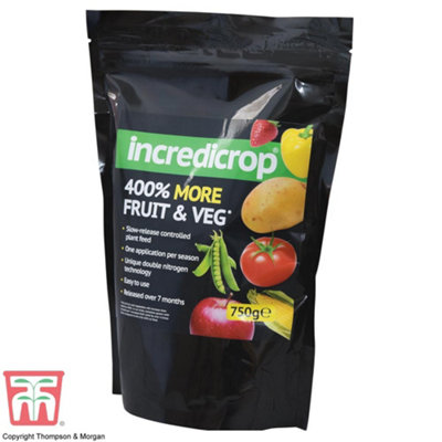 Incredicrop Fruit & Vegetable Fertiliser 750g Bag x 2