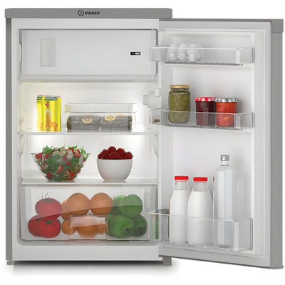 Indesit I55V1 112S UK - Silver Under Counter Fridge with Ice Box - 101L ...