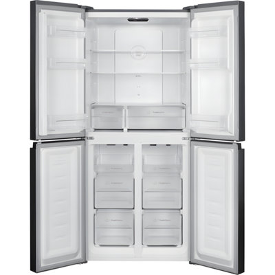 Indesit INGF 6421 XP4UK - Silver American Fridge Freezer - 421L