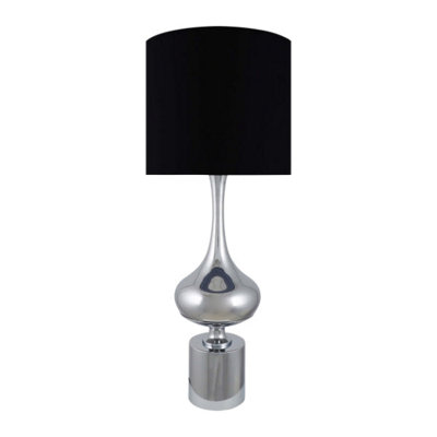 INDIA POLISHED CHROME TABLE LAMP