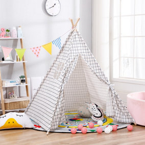 Indian Kids Play Tent Portable Indoor Teepee Playhouse for Children
