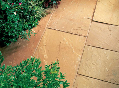 Indian Sandstone Sunset Buff - 600 x 600 x 22 Pack of 38
