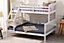 Indie Kids Bunk Bed Triple Sleeper White - Double & Single Beds