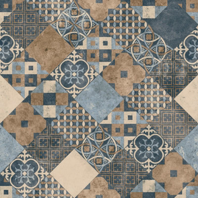 Indigo Delight Vinyl by Remland (2.00 m x 2.00 m)