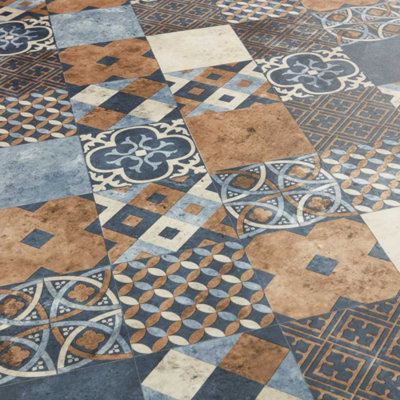 Indigo Delight Vinyl by Remland (2m x 2m)
